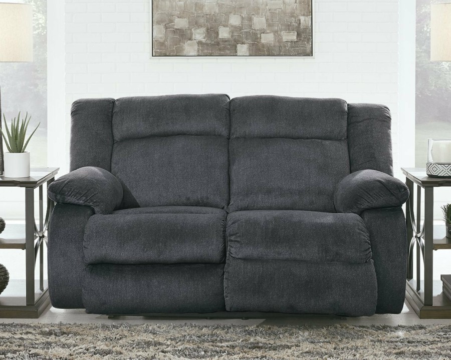 Living Room Ashley Furniture | Burkner Power Reclining Loveseat