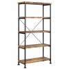 Home Office Coaster Z2 Premium | Barritt Industrial Antique Nutmeg Bookcase