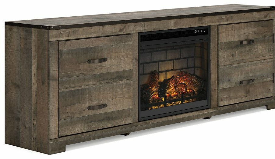 Entertainment Ashley Furniture | Trinell 72" Tv Stand With Electric Fireplace