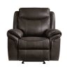 Living Room Homelegance (Homerica East) | Homelegance Furniture Aram Glider Reclining Chair In Brown 8206Brw-1