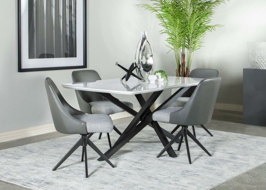 Dining Room Coaster Z2 Premium | Paulita 5 Piece Dining Room Set