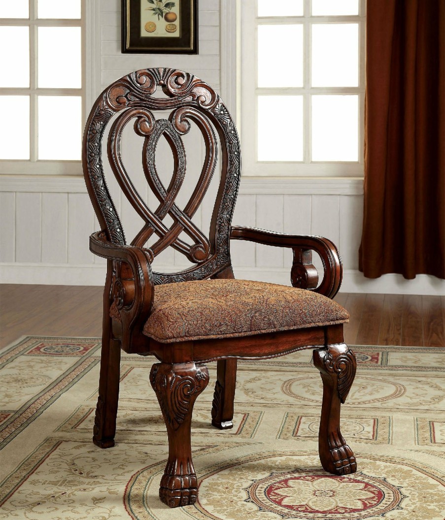 Dining Room FOA East | Wyndmere Cherry Arm Chair (2/Ctn)