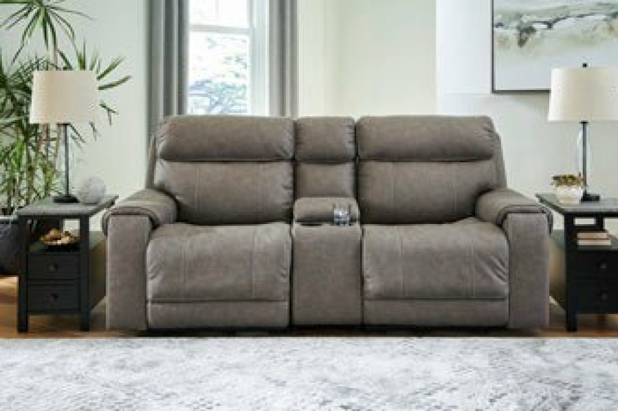 Living Room Ashley Furniture | Starbot 3-Piece Power Reclining Loveseat With Console