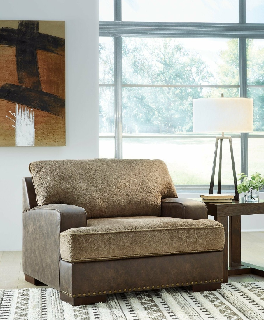 Living Room Ashley Furniture | Alesbury Oversized Chair