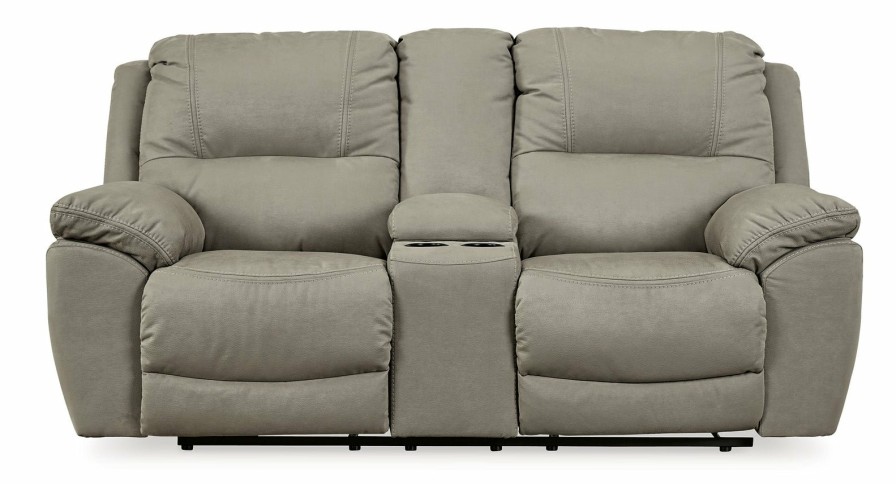 Living Room Ashley Furniture | Next-Gen Gaucho Reclining Loveseat With Console