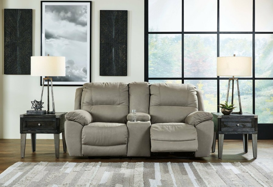 Living Room Ashley Furniture | Next-Gen Gaucho Reclining Loveseat With Console