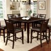 Dining Room FOA East | Woodside Ii Dark Cherry 7 Pc. Counter Ht. Table Set