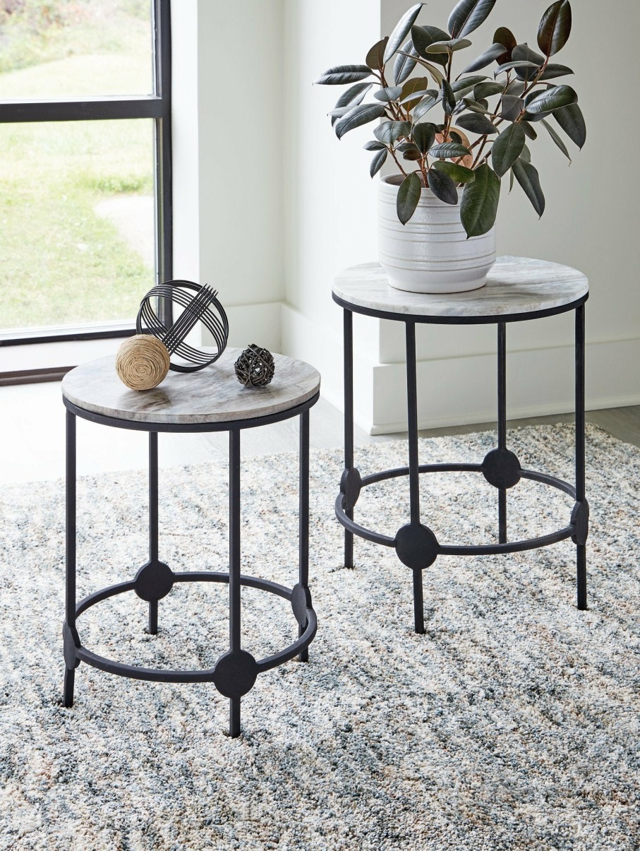 Living Room Ashley Furniture | Beashaw Accent Table (Set Of 2)