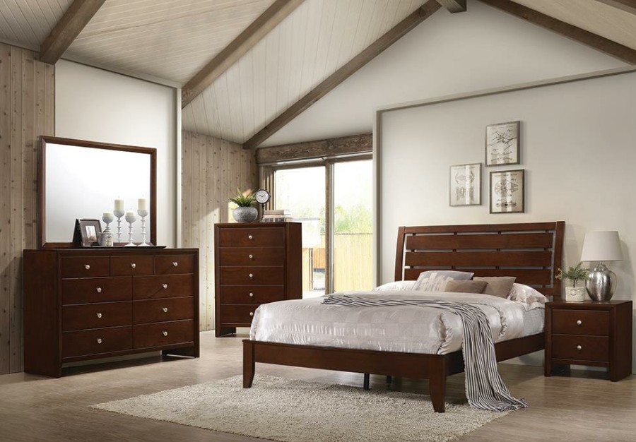 Bedroom Coaster Z2 Premium | Serenity Rich Merlot Full Five Piece Bedroom Set