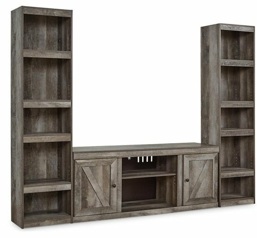 Entertainment Ashley Furniture | Wynnlow 3-Piece Entertainment Center