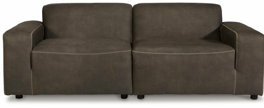 Living Room Ashley Furniture | Allena 2-Piece Sectional Loveseat