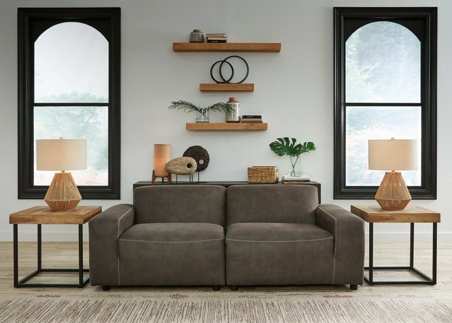 Living Room Ashley Furniture | Allena 2-Piece Sectional Loveseat