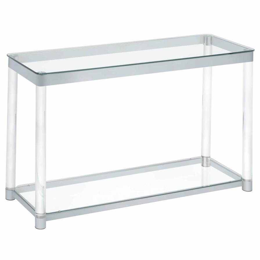 Living Room Coaster Z2 Premium | G720748 Contemporary Chrome Sofa Table