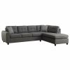 Living Room Coaster Z2 Premium | Stonenesse Contemporary Grey Sectional