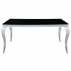 Dining Room Coaster Z2 Premium | Barzini Dining Contemporary Black Dining Table