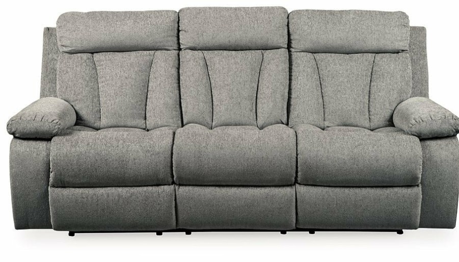 Living Room Ashley Furniture | Mitchiner Reclining Sofa With Drop Down Table