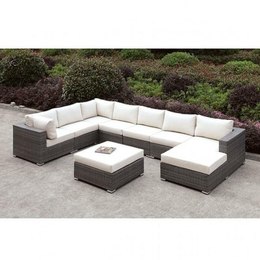 Living Room FOA East | Somani U-Sectional + Ottoman