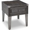 Living Room Ashley Furniture | Todoe End Table With Usb Ports & Outlets