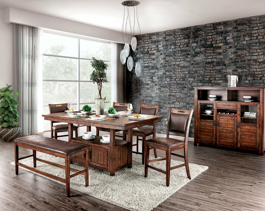 Dining Room FOA East | Wichita Light Walnut Counter Ht. Table