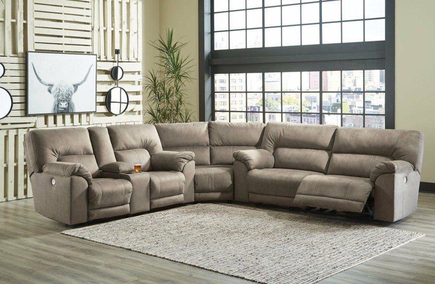 Living Room Ashley Furniture | Cavalcade 3-Piece Power Reclining Sectional