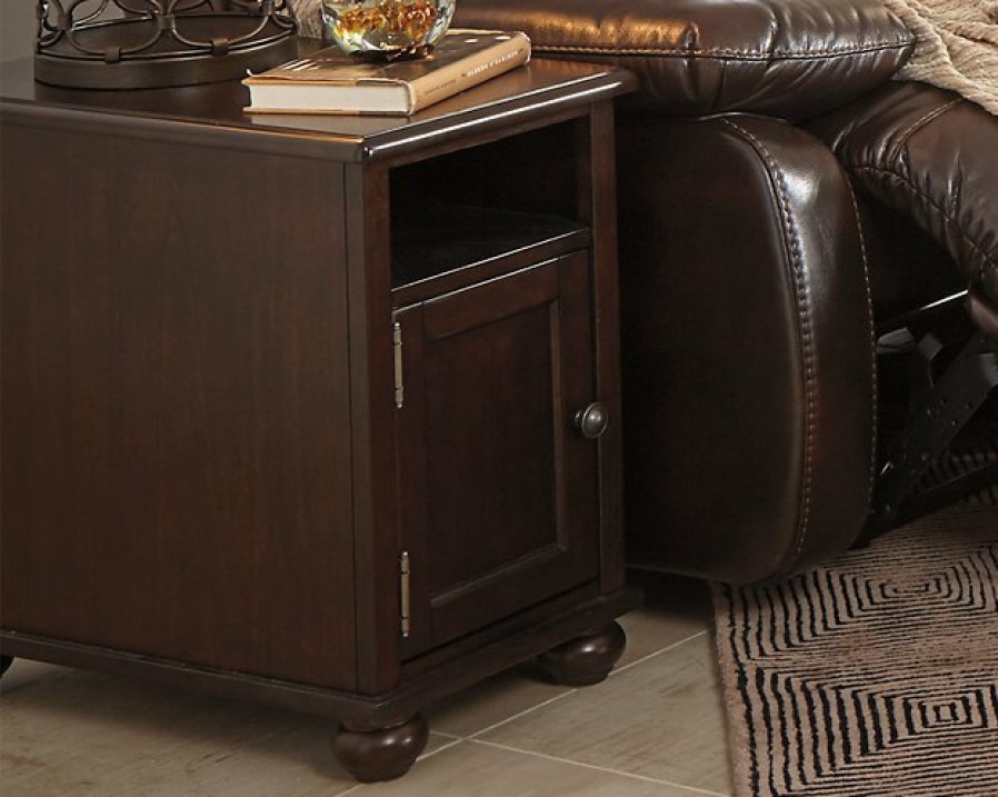 Living Room Ashley Furniture | Barilanni Chairside End Table With Usb Ports & Outlets