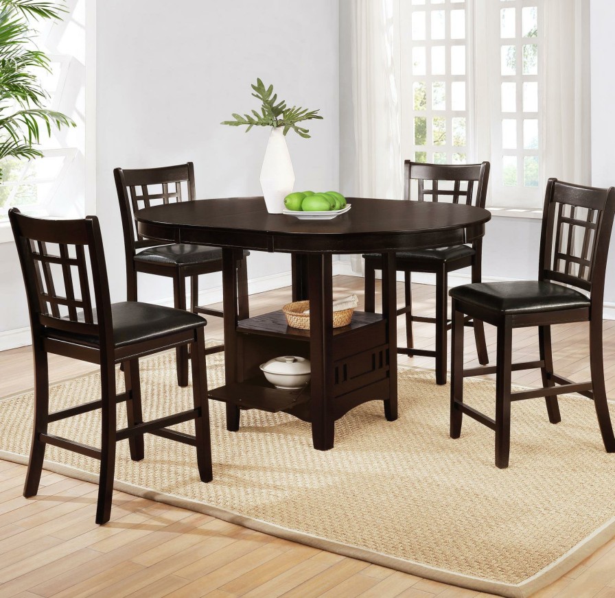 Dining Room Coaster Z2 Premium | 102888 S5 5Pc Set (Tbl+4Stool)