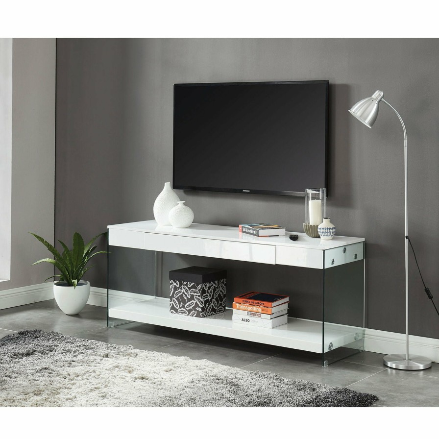 Entertainment FOA East | Sabugal White 70" Tv Stand