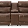 Living Room Ashley Furniture | Edmar Power Reclining Loveseat With Console