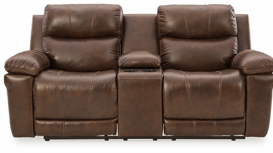 Living Room Ashley Furniture | Edmar Power Reclining Loveseat With Console