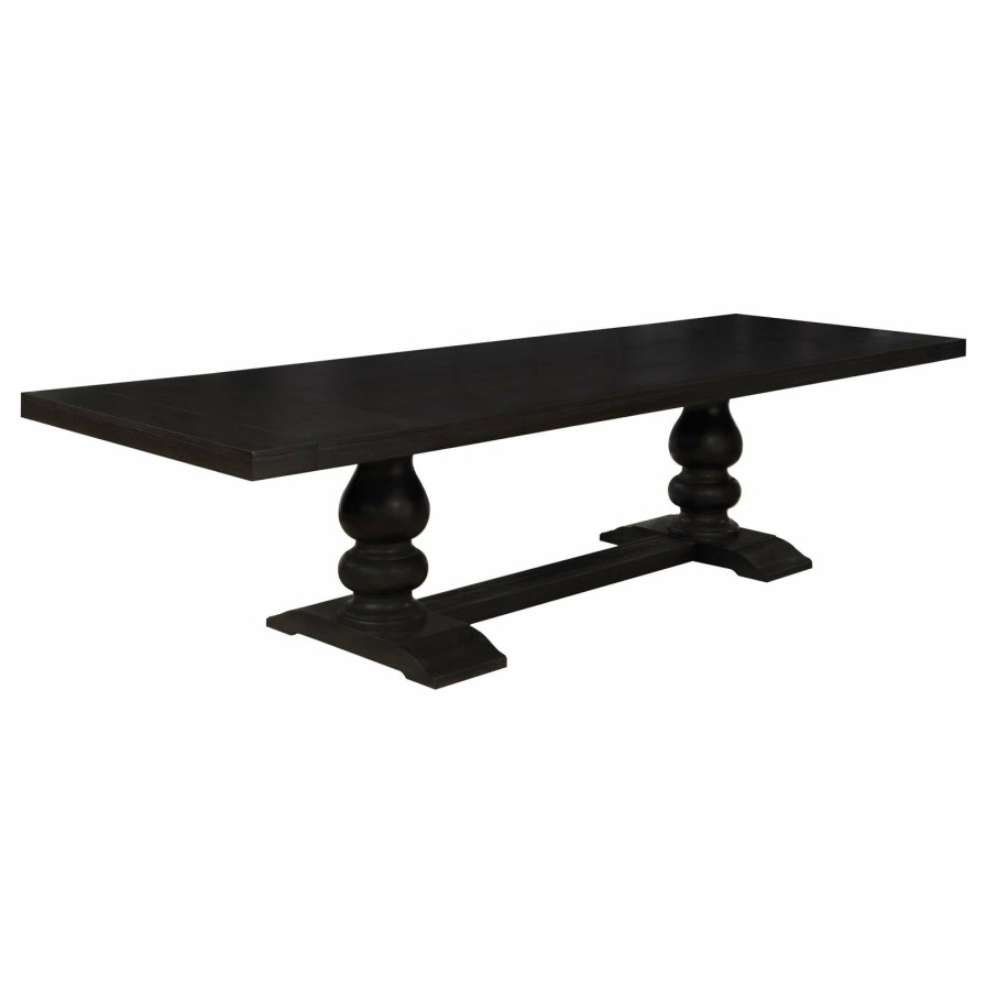 Dining Room Coaster Z2 Premium | Phelps Traditional Antique Noir Dining Table