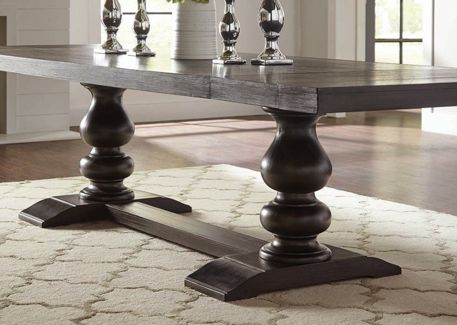 Dining Room Coaster Z2 Premium | Phelps Traditional Antique Noir Dining Table