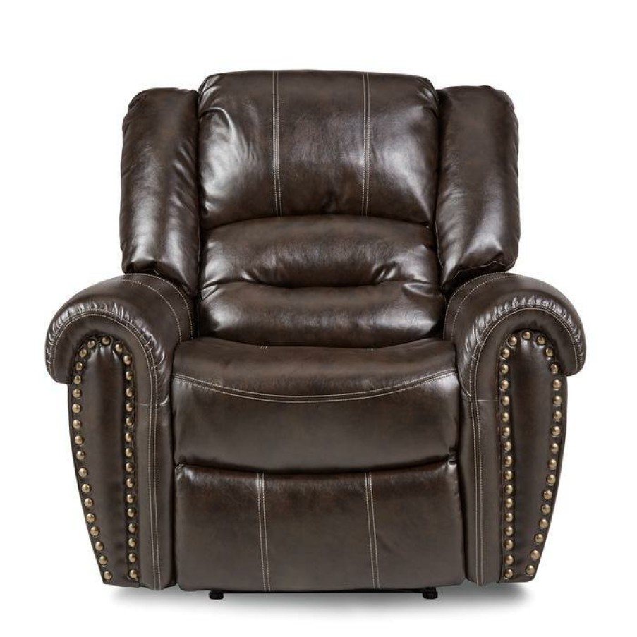 Living Room Homelegance (Homerica East) | Homelegance Furniture Center Hill Glider Reclining Chair In Dark Brown 9668Brw-1