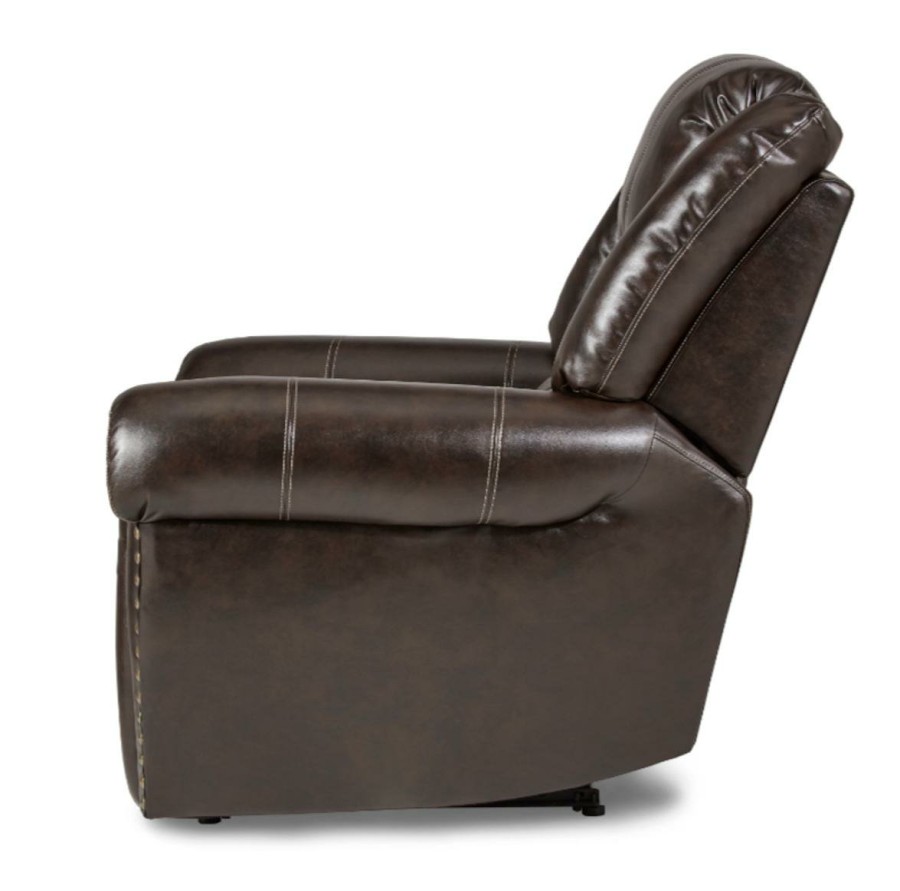 Living Room Homelegance (Homerica East) | Homelegance Furniture Center Hill Glider Reclining Chair In Dark Brown 9668Brw-1