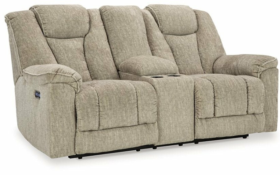 Living Room Ashley Furniture | Hindmarsh Power Reclining Loveseat With Console