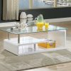 Living Room FOA East | Torkel White/Chrome Coffee Table