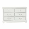 Bedroom Homelegance (Homerica East) | Homelegance Lucida 6 Drawer Dresser In White 2039W-5