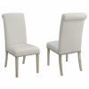 Dining Room Coaster Z2 Premium | Taylor Beige Upholstered Parson Dining Chair