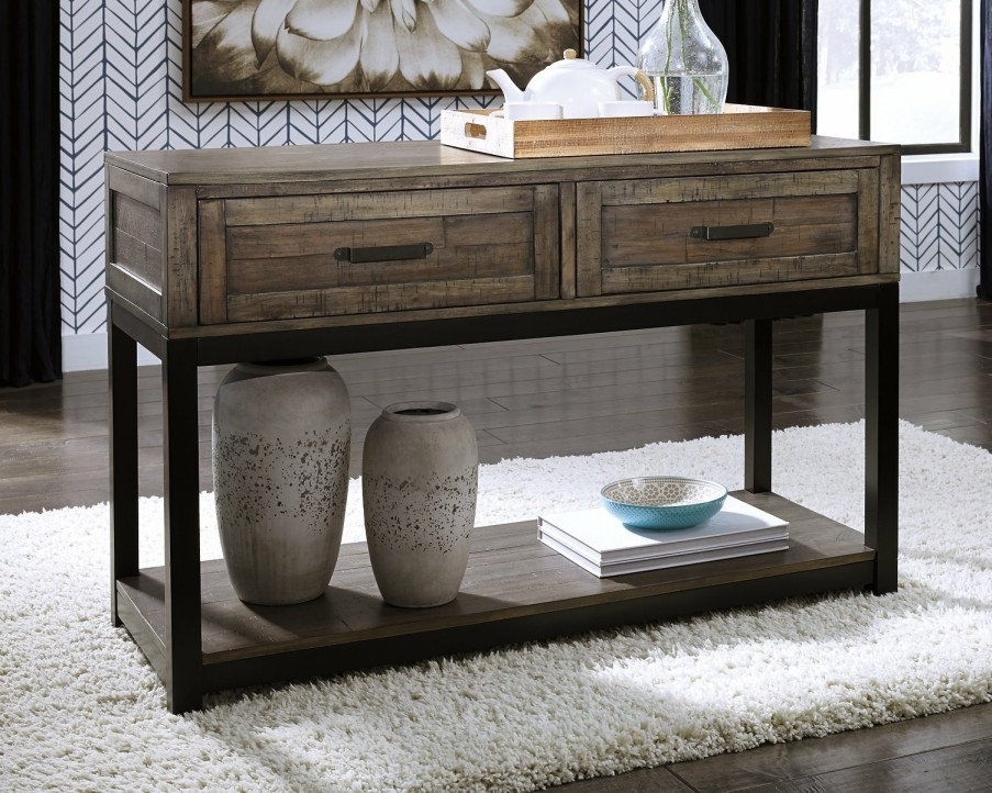 Living Room Ashley Furniture | Johurst Sofa/Console Table