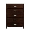 Bedroom Homelegance (Homerica East) | Homelegance Lyric 5 Drawer Chest In Dark Espresso 1737Nc-9