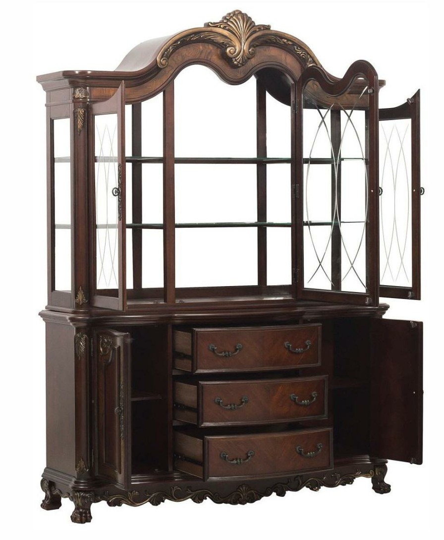 Dining Room Homelegance (Homerica East) | Homelegance Deryn Park Buffet And Hutch In Dark Cherry 2243-50*