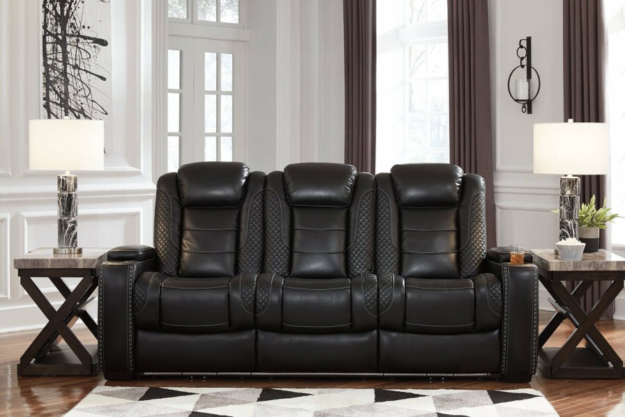 Living Room Ashley Furniture | Party Time Power Reclining Sofa