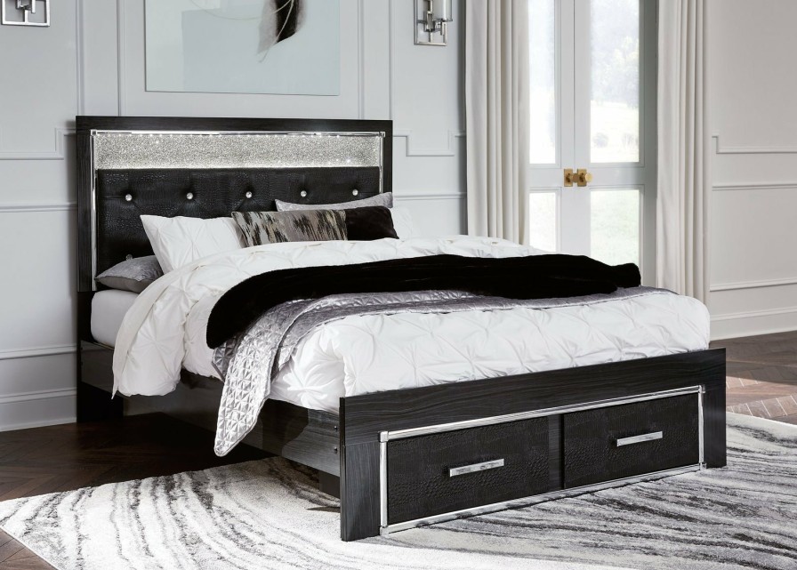 Bedroom Ashley Furniture | Kaydell Upholstered Panel Storage Bed