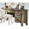 Bedroom ACME | Acme Vendome Vanity Desk In Gold Patina 23007