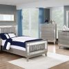 Bedroom Coaster Z2 Premium | Leighton Contemporary Metallic Twin Four Piece Set