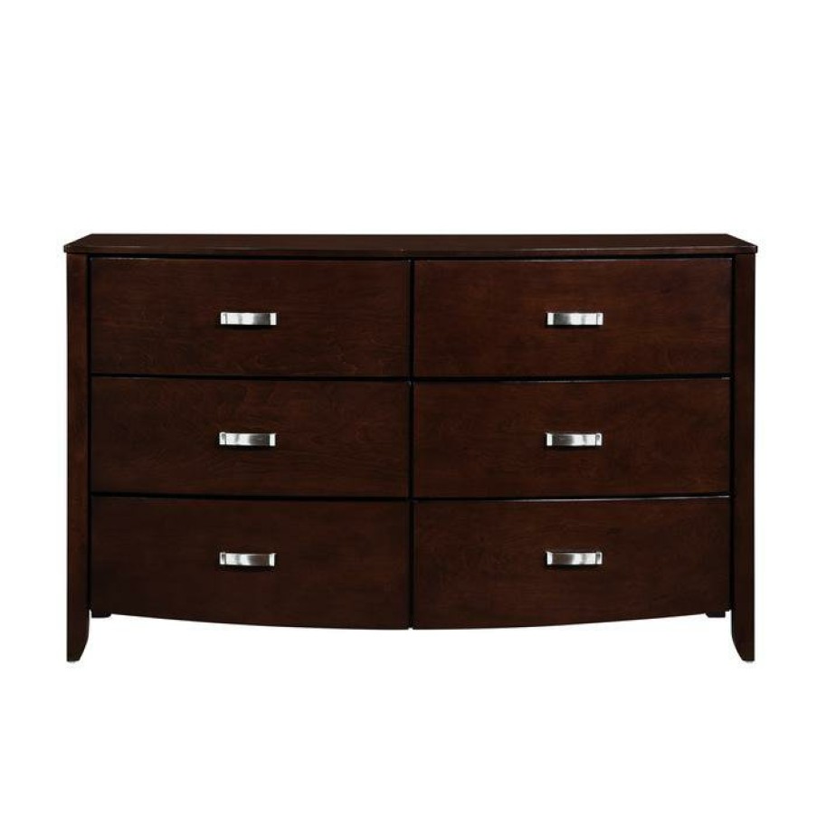 Bedroom Homelegance (Homerica East) | Homelegance Lyric 6 Drawer Dresser In Dark Espresso 1737Nc-5