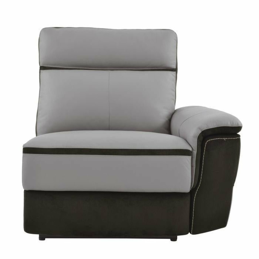 Living Room Homelegance (Homerica East) | Homelegance Furniture Laertes Power Rsf Reclining Chair In Taupe Gray 8318-Rrpw