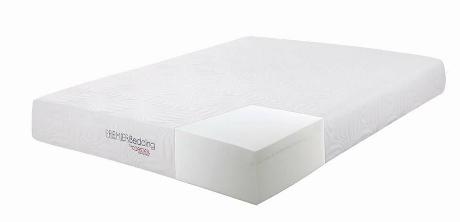 Mattress Coaster Z2 Premium | Key White 10 Inch Full Memory Foam Mattress