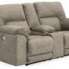 Living Room Ashley Furniture | Cavalcade Power Reclining Loveseat With Console