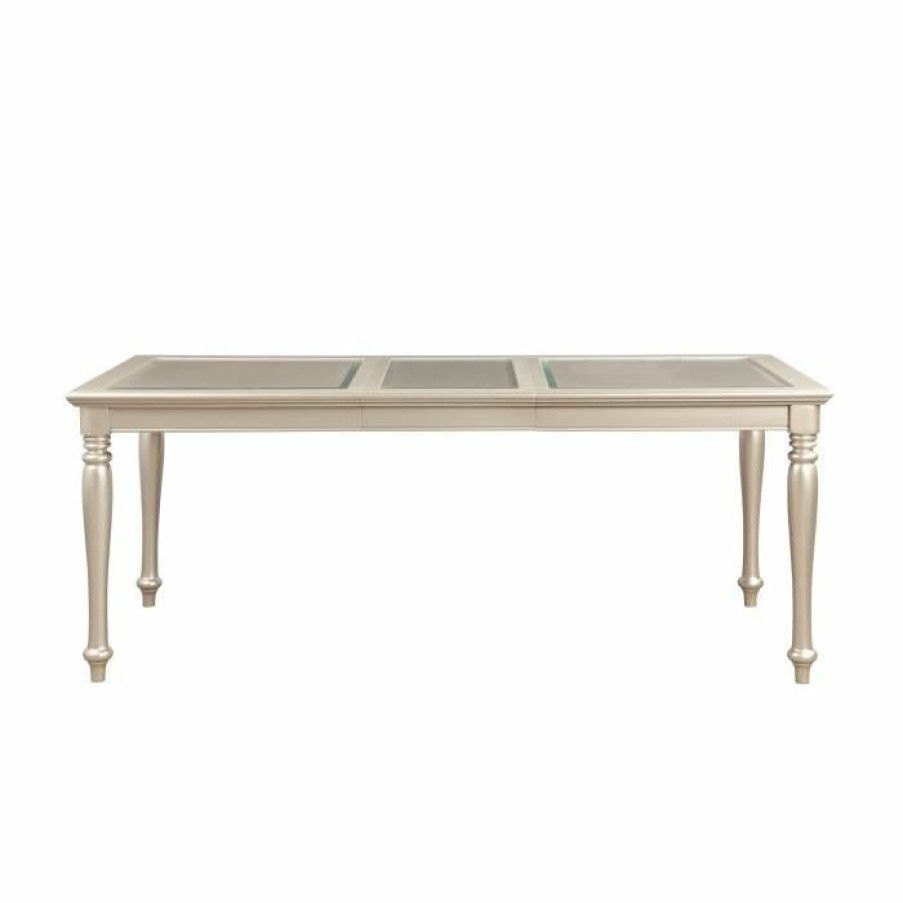 Dining Room Homelegance (Homerica East) | Homelegance Celandine Dining Table In Silver 1928-78Ng