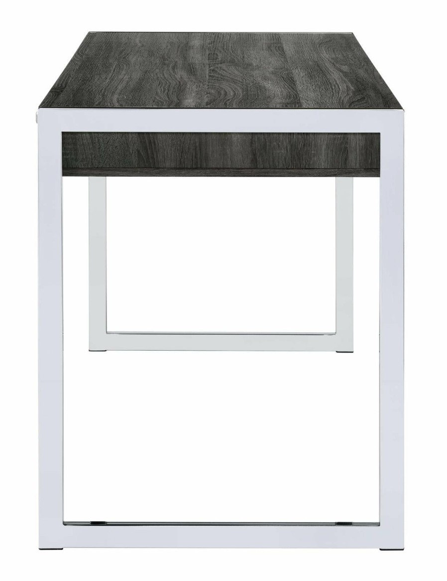 Home Office Coaster Z2 Premium | G801221 Contemporary Weathered Grey Writing Desk